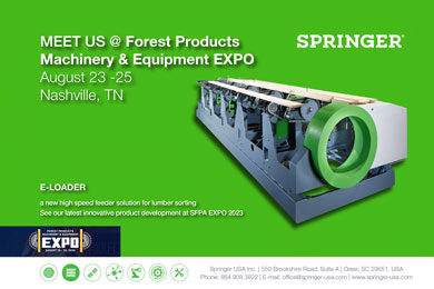 SPRINGER – MEET US @ Forest Products Machinery & Equipment EXPO