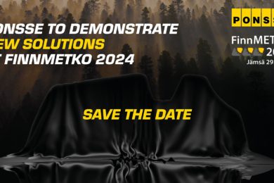 Ponsse´s new solutions at FinnMETKO 2024 exhibition in August, Jämsä, Finland